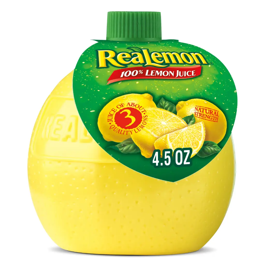 Realemon 100% Lemon Juice 4.5 fl.oz. 24/cs