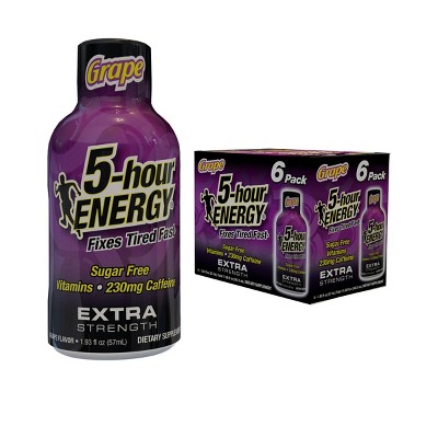 [5HXG12] 5HR Energy Extra Grape 1.93fl.oz. 6Pk